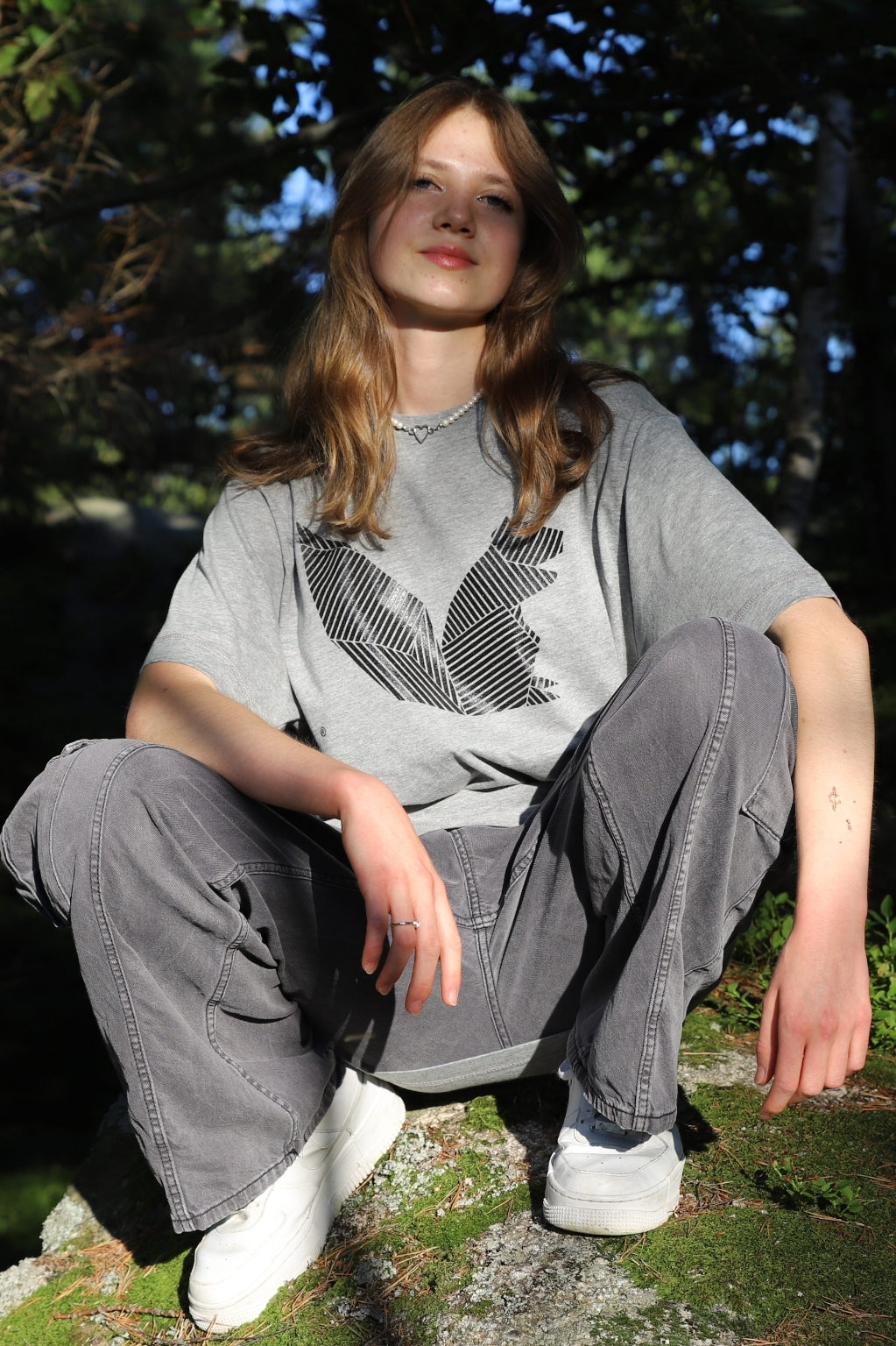 Grey T // Black SQ